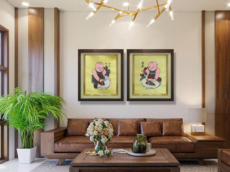 Treo một bức tranh danh vọng và tài lộc là hành động thể hiện và mong muốn hiện thực hóa tầm nhìn đó.