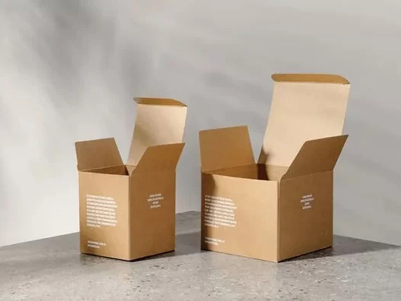 Hộp giấy Kraft được sản xuất từ nguyên liệu chất lượng cao