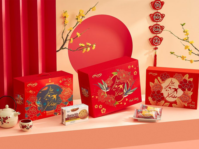 Thiết kế bao bì quà Tết mang nét đẹp tinh tế