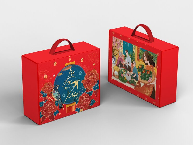 Thông điệp thương hiệu rõ ràng qua bao bì quà Tết độc đáo