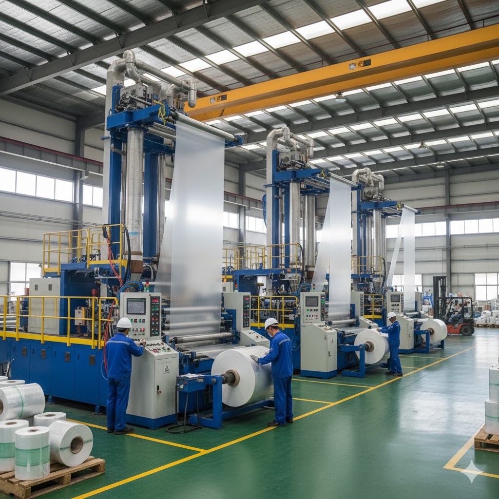 Xưởng sản xuất màng PE