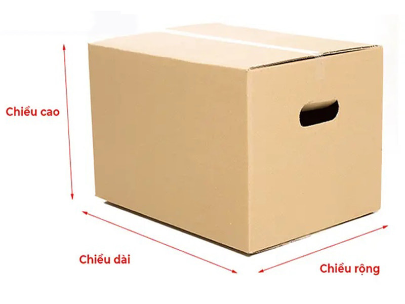 Cách tính diện tích thùng carton