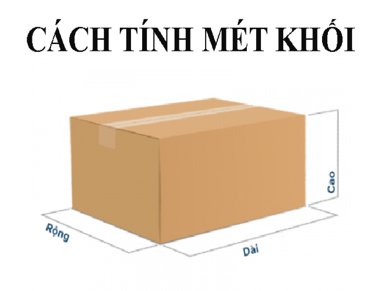 Cách tính mét khối thùng carton, công thức tính mét khối thùng carton, tính mét khối thùng carton