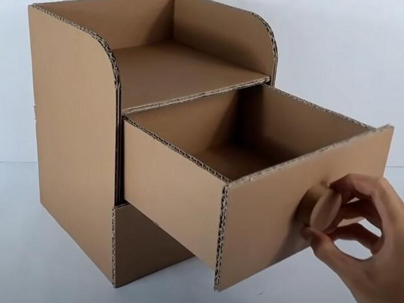 Lợi ích và 5 ý tưởng tái chế thùng carton cũ đơn giản tại nhà 9 Tái chế thùng carton thành tủ kéo