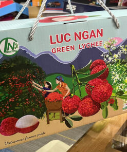 thùng carton đựng vải, thùng giấy carton in offset đựng quả vải, hộp carton đựng vải, hộp giấy carton in offset đựng quả vải