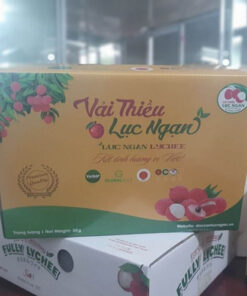 thùng carton đựng vải, thùng giấy carton in offset đựng quả vải, hộp carton đựng vải, hộp giấy carton in offset đựng quả vải