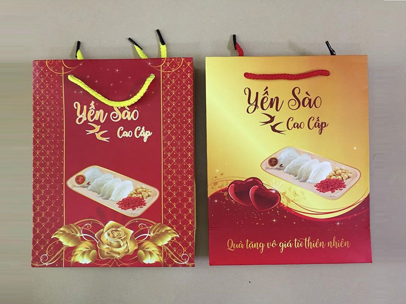 Túi giấy đựng yến sào cao cấp