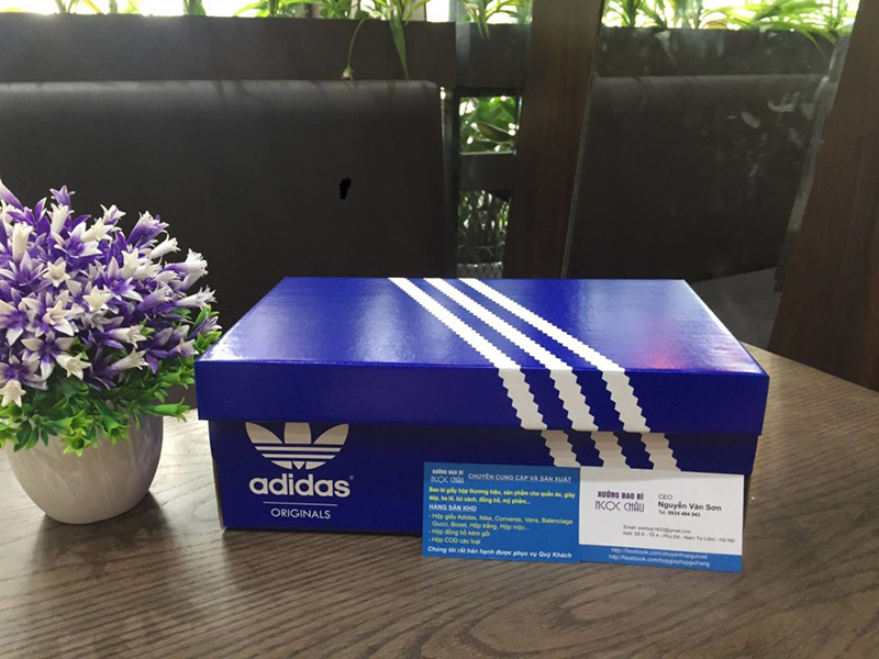 Túi hộp giày Adidas, Size hộp giày Adidas, Hộp giày Adidas