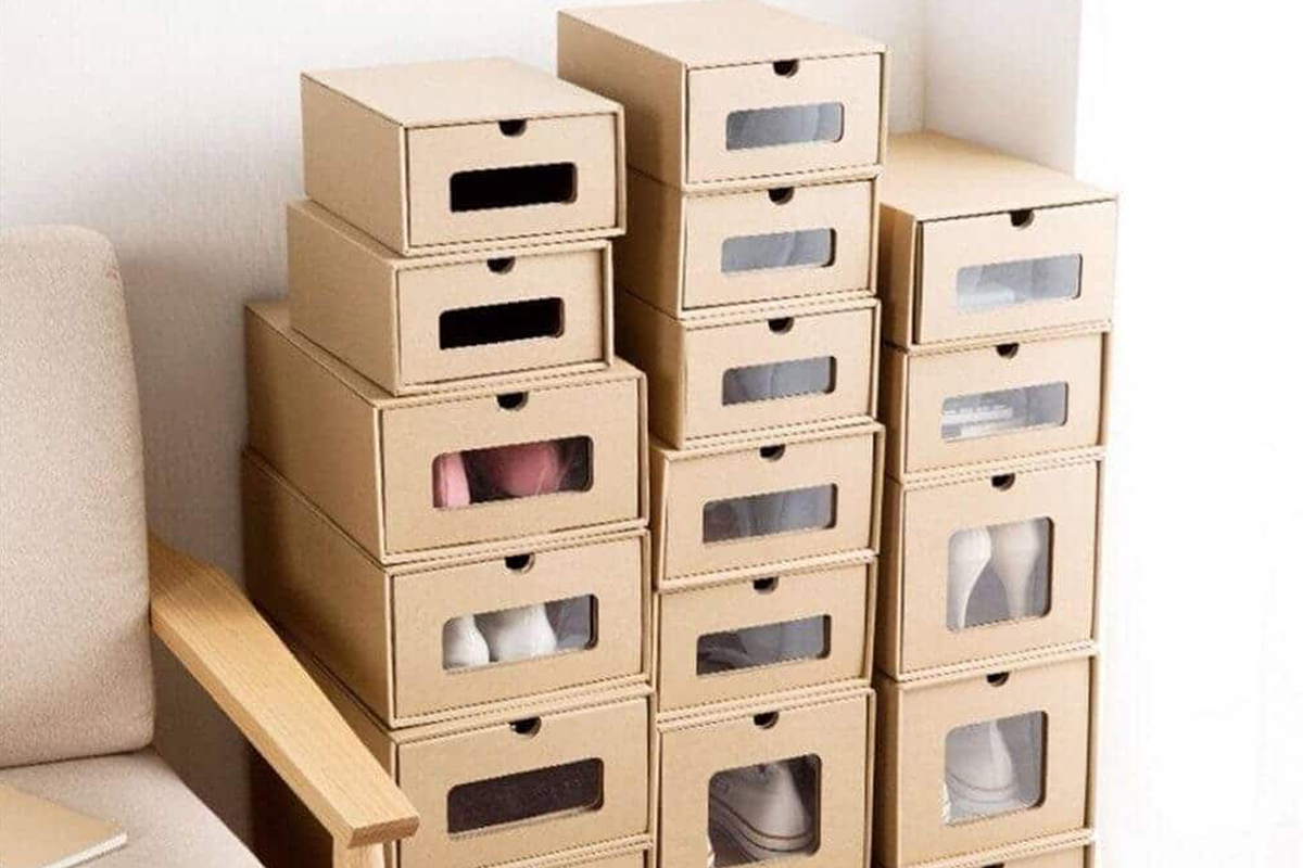 Mách bạn cách làm kệ giày bằng thùng carton đơn giản mà bạn nên thử