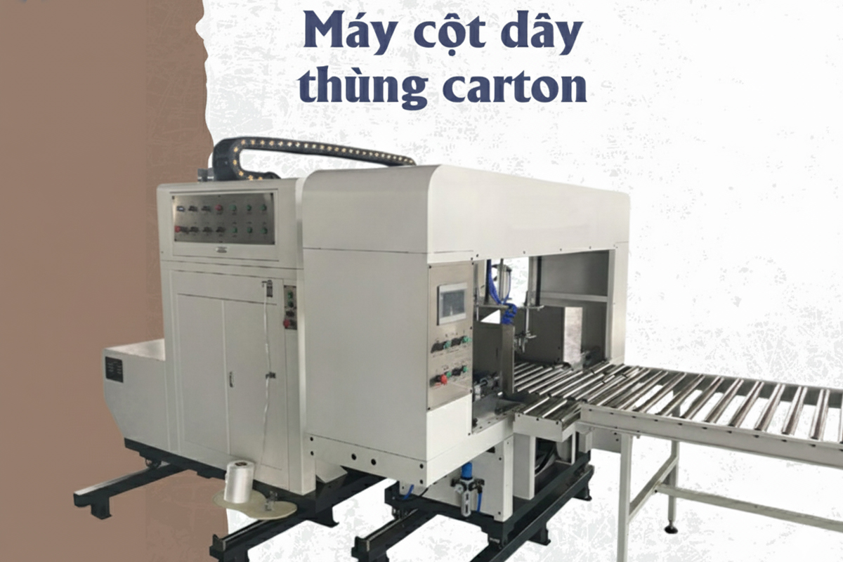 Máy cột dây thùng carton