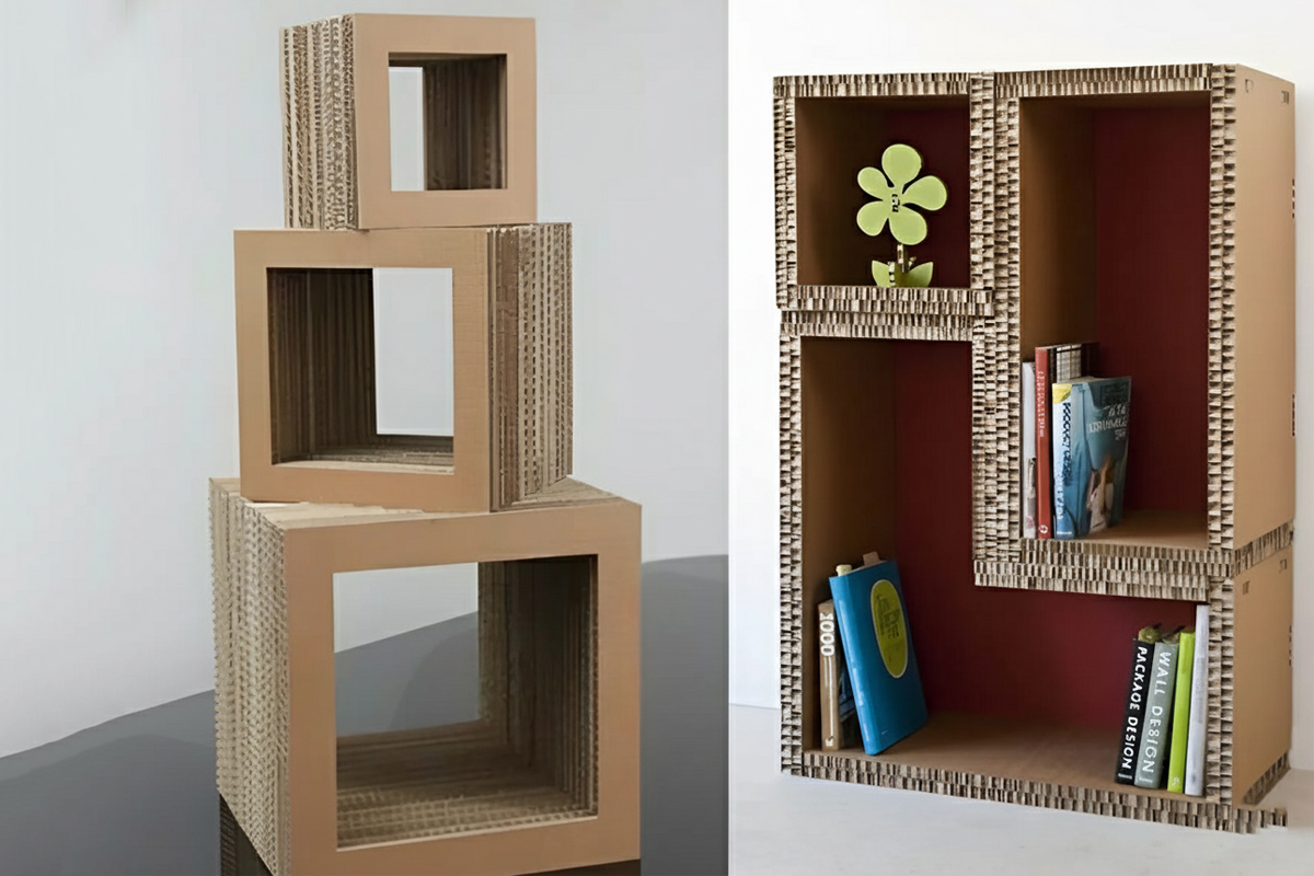 Bỏ túi 2 cách làm kệ sách bằng giấy carton siêu đẹp, siêu đơn giản