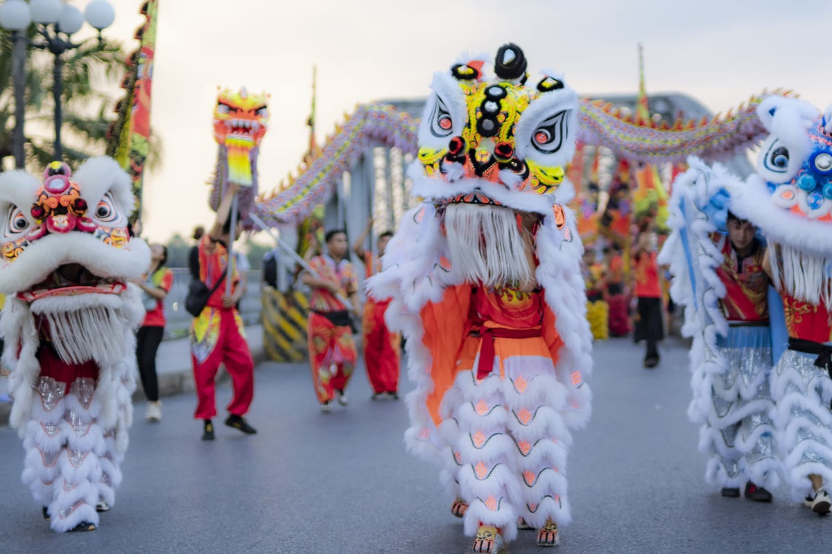 Tết thiếu nhi không thể thiếu múa lân Trung thu