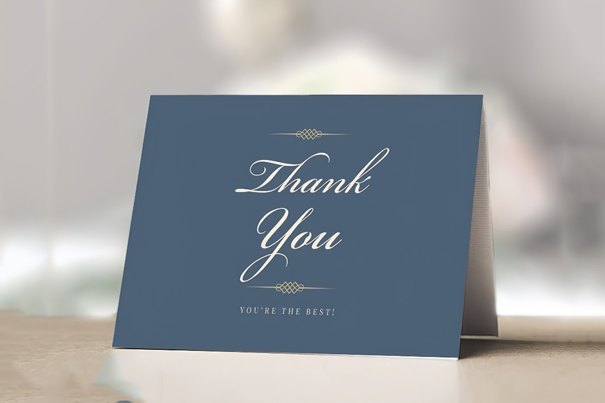 In thiệp cảm ơn hoàn hảo với 4 bí quyết nhỏ nhưng có võ