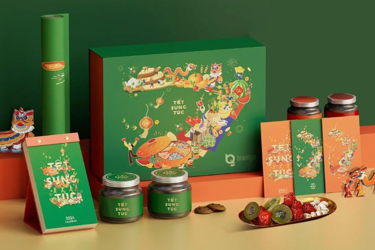 Hãy tạo dấu ấn với bao bì quà Tết độc đáo