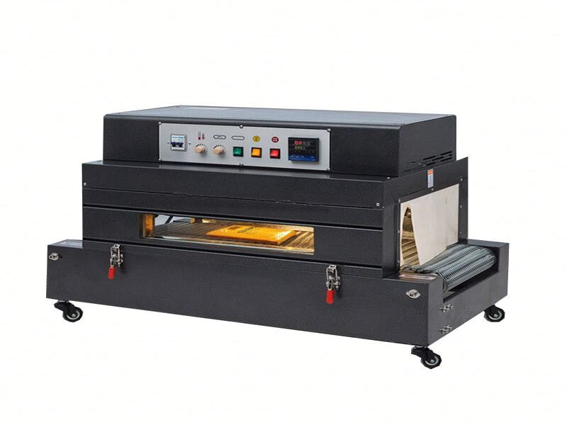 Máy co màng băng tải dạng buồng nhiệt 