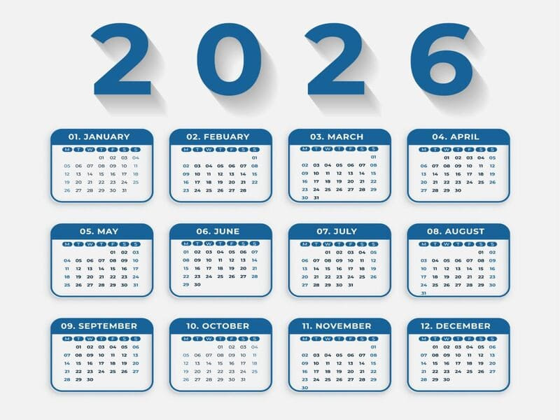 Tổng quan nhanh về File Vector bộ số lịch âm dương 2026